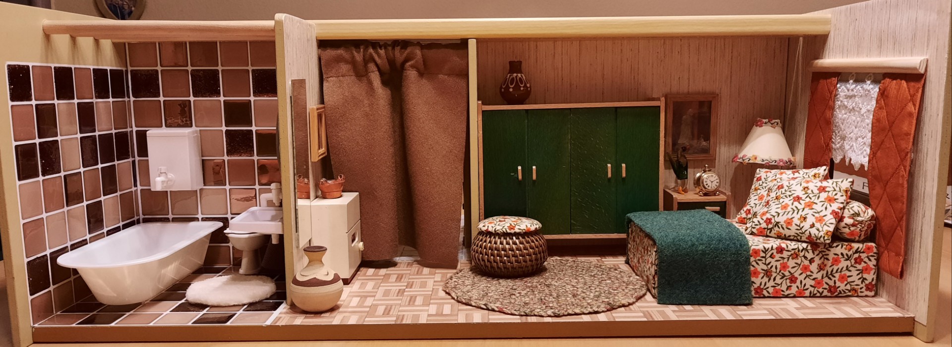 Schlafzimmer mit Bad